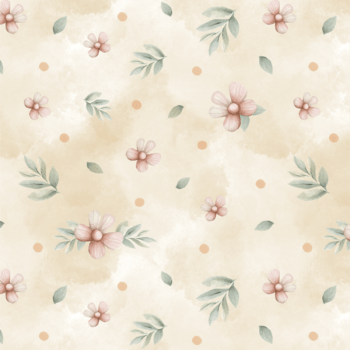Tricoline estampa digital floral fundo poeirinha 