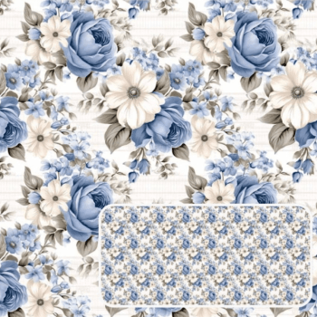 Tricoline estampa digital floral menor bloomy