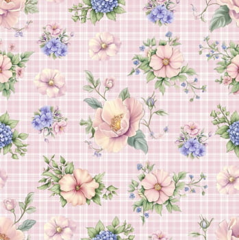 Tricoline estampa digital floral Nicolle