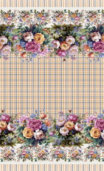 Tricoline estampa digital toalha de mesa Melissa