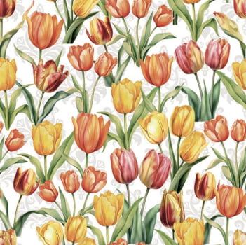Tricoline estampa digital tulipas