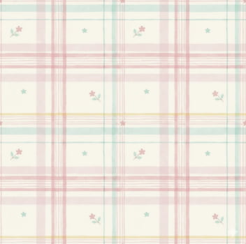 Tricoline estampa digital baby garden xadrez 