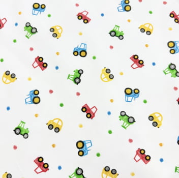 Tricoline estampa digital carrinhos 