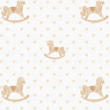 Tricoline estampa digital cavalinho de balanço Tricoline estampa digital cavalinho de balanço