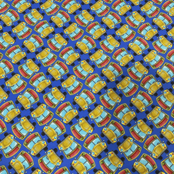 Tricoline estampa digital ônibus escolar 