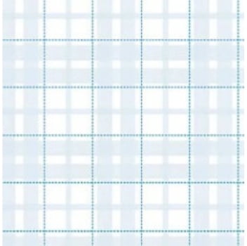 Tricoline estampa digital xadrez azul country infantil 