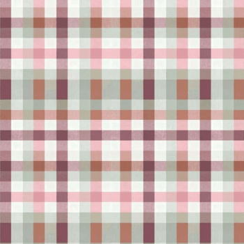 Tricoline estampa digital xadrez jardim de rosas 