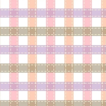 Tricoline estampa digital xadrez lavanda 