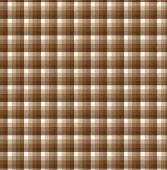 Tricoline estampa digital xadrez marrom