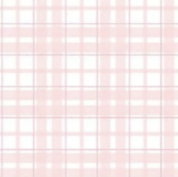 Tricoline estampa digital xadrez rosa country infantil