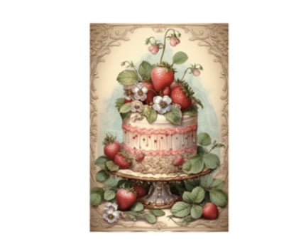 Decalques termocolantes bolos - KIT com 5 decalques variados 