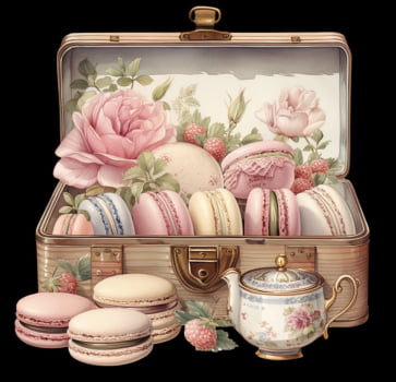 Decalques termocolantes exuberância rosa - KIT com 5 decalques variados 