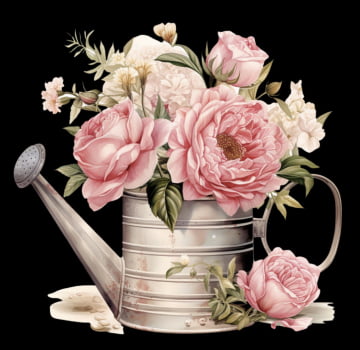Decalques termocolantes exuberância rosa - KIT com 5 decalques variados 