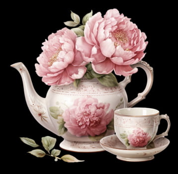 Decalques termocolantes exuberância rosa - KIT com 5 decalques variados 