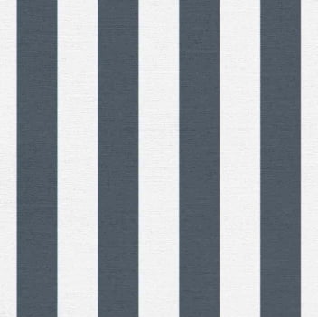 Linho estampado listrado G denim