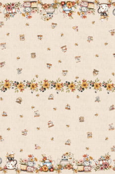 Sacaria especial chá da tarde - CORTES 0,55m x 1,50m 