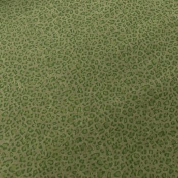 Tricoline estampado oncinha fundo verde 