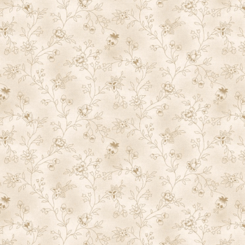Tricoline estampado herbe creme