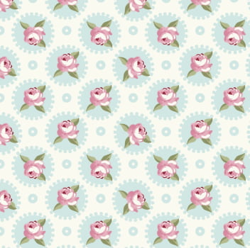 Tricoline estampado mandalas florais tiffany 
