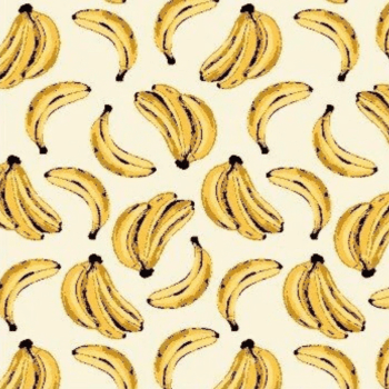 Tricoline estampado bananas fundo claro 