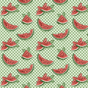 Tricoline estampado mini melancias