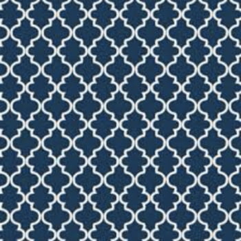 Tricoline estampado Ana azul 