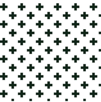 Tricoline estampado plus branco 