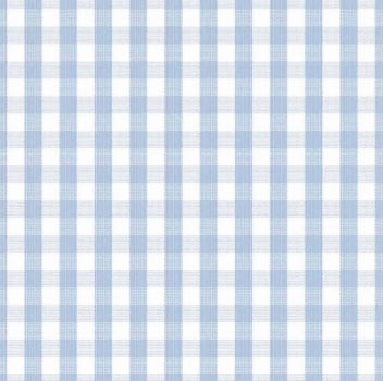 Tricoline fio tinto xadrez vichy 9XM azul bebê  