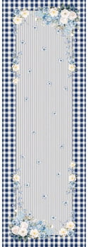Painel trilho de mesa Florata blue