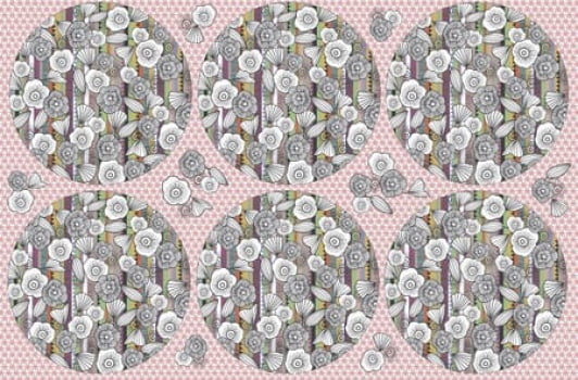 Sousplats floral 