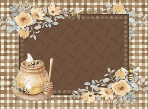 Tricoline estampa digital americano abelhas