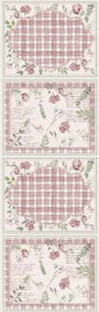 Tricoline estampa digital americano mesa chic rose