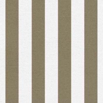 Linho estampado listrado G castanho 