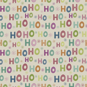 Tricoline estampado candy christmas Ho Ho Ho 