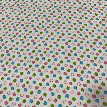 Tricoline estampado bandeirinhas