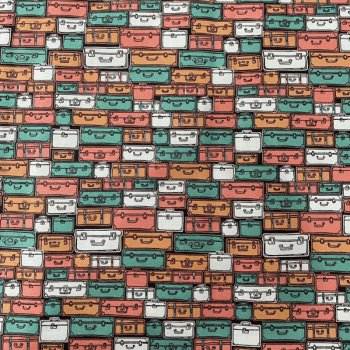 Tricoline estampado malas de viagem 