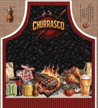 Painel de avental churrasco 