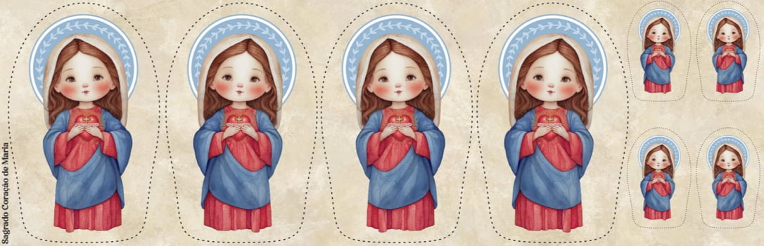 Almofadinhas Sagrado Coração de Maria