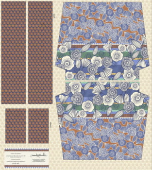 Painel de bolsa floral 