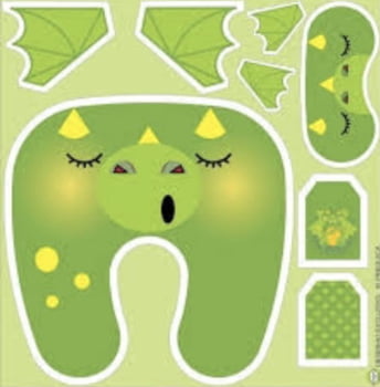 Painel almofada de pescoço dragão 