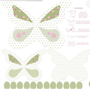 Painel borboleta verde