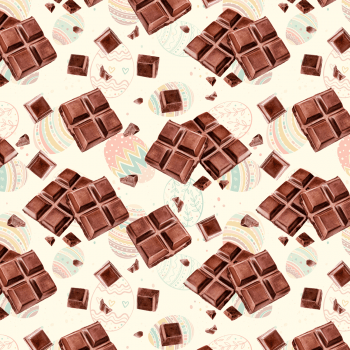 Tricoline estampa digital barra de chocolate 