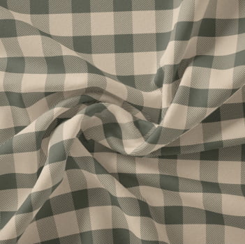 Tricoline estampa digital xadrez elegance