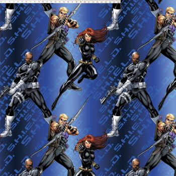 Tricoline estampa digital Marvel Shield