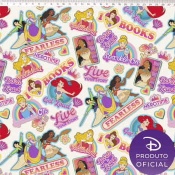Tricoline estampa digital princesas 