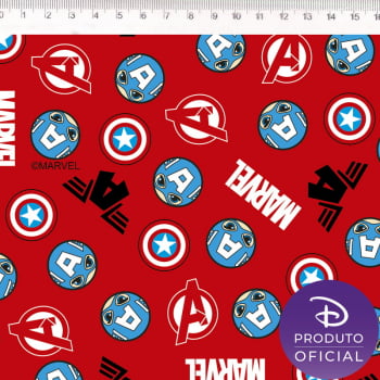 Tricoline estampado capitão América Marvel