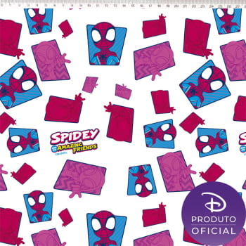 Tricoline estampado Marvel Spidey Ghost e miles