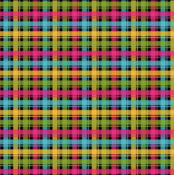 Tricoline estampado xadrez colorido fundo preto 