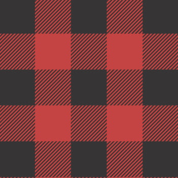 Tricoline estampado xadrez junino vermelho e preto 