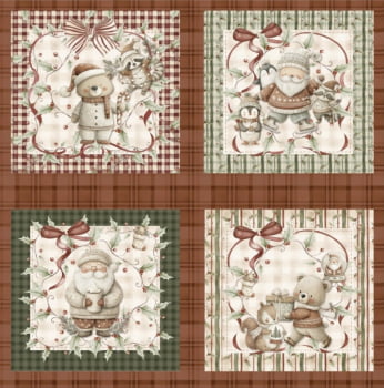 Painel apliques de natal 
